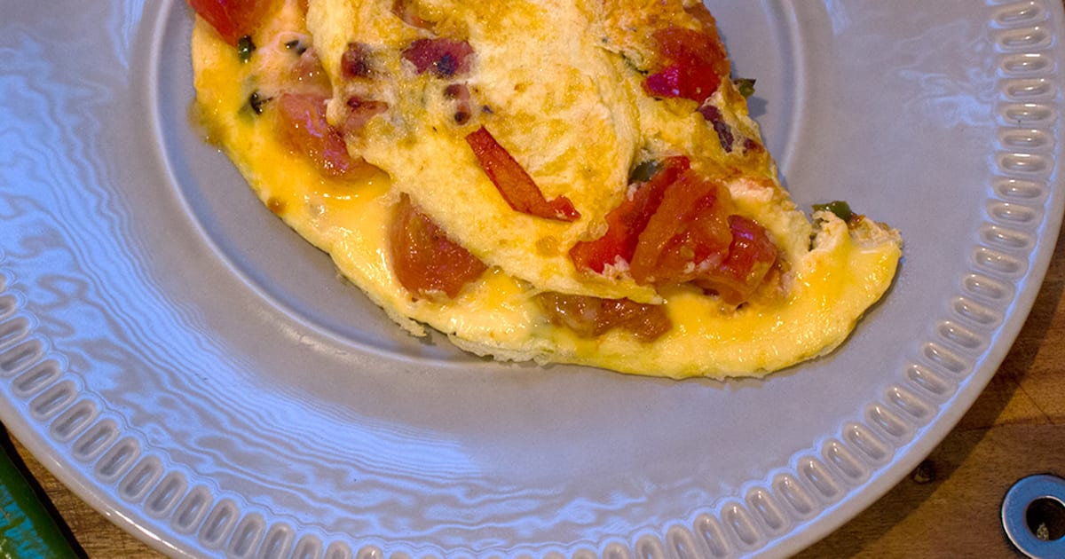 Omelette Cremeuse Aux Tomates Et Au Lard Recette Par Delizioso