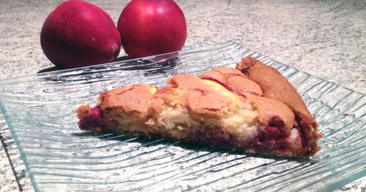 Gateau Fin Framboises Et Nectarines Recette Par Cuisine Blog