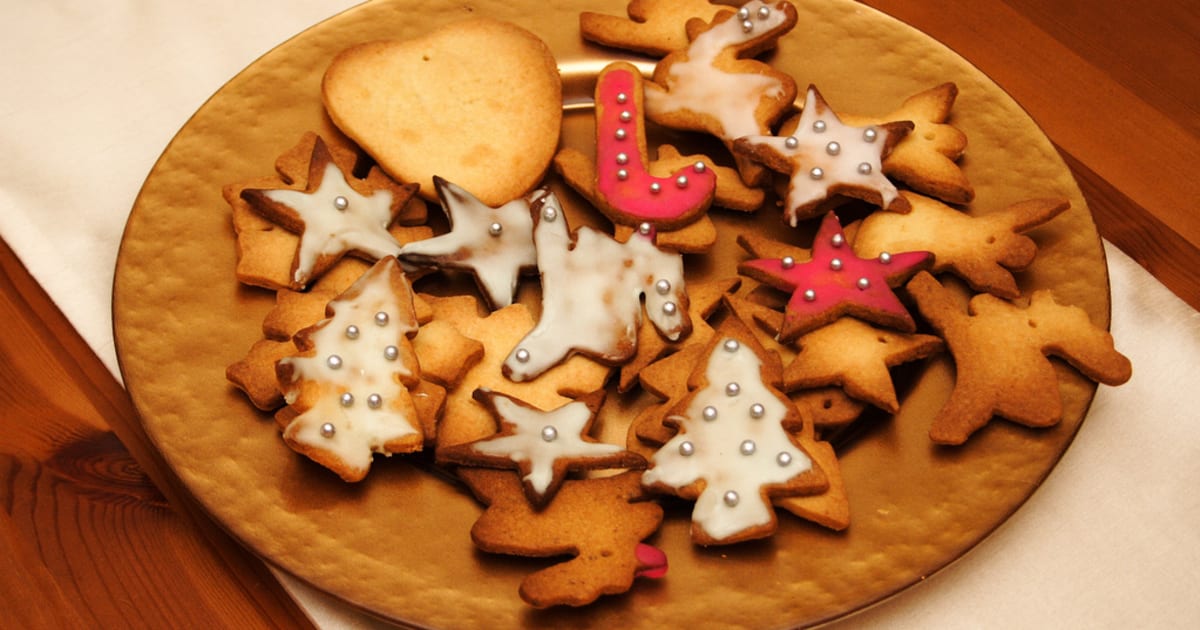 Biscuits de Noël à la confiture de bleuets