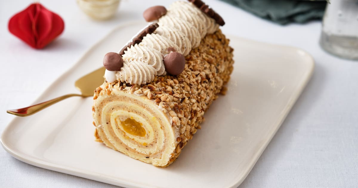 Recettes de bûche à la vanille et de noisettes