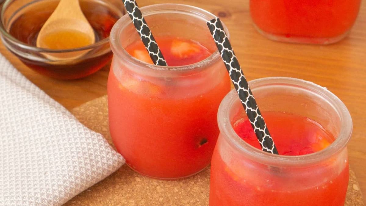 Limonade fraises et érable