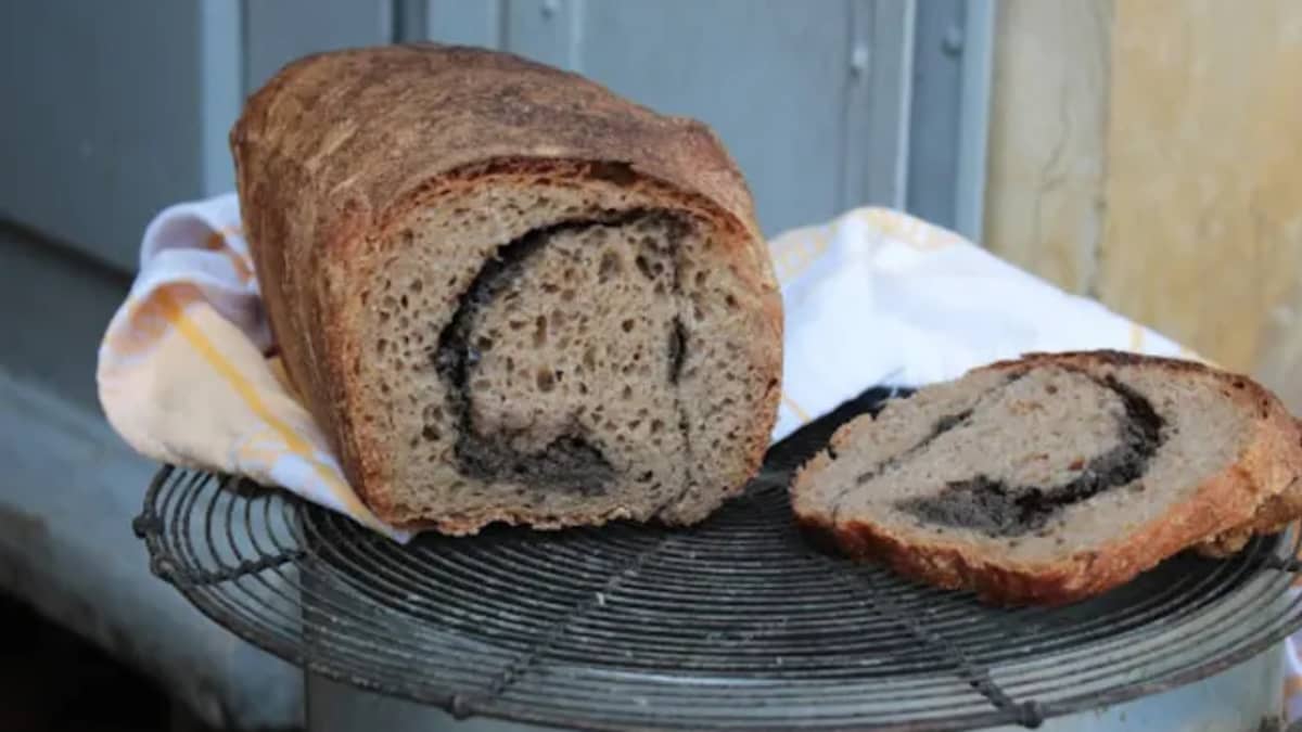 Pain roulé à la tapenade
