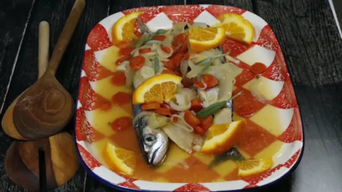 Maquereaux au vin blanc et à l'orange