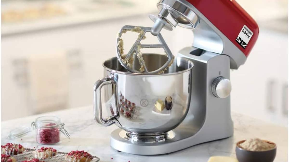 Robot Kenwood kMix KMX750RD avec bol en acier 5 L, 1000 Watt, Rouge