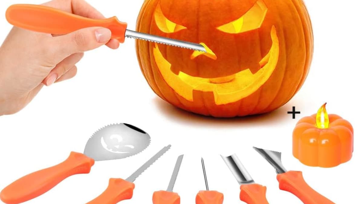 Kit d'outils pour sculpter une citrouille pour Halloween