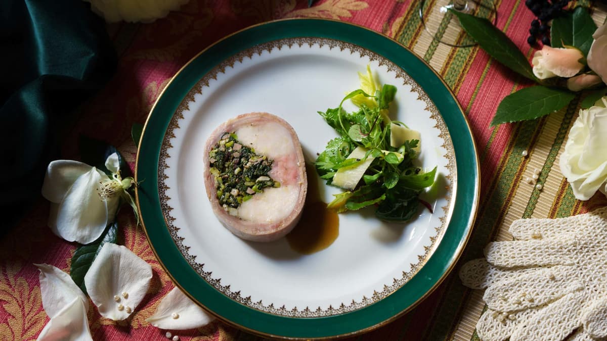 Porchetta de lapereau à la niçoise