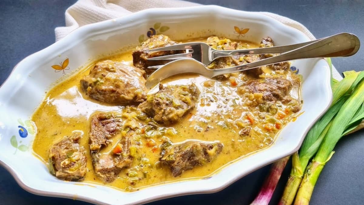 Joues de veau à l'aillet