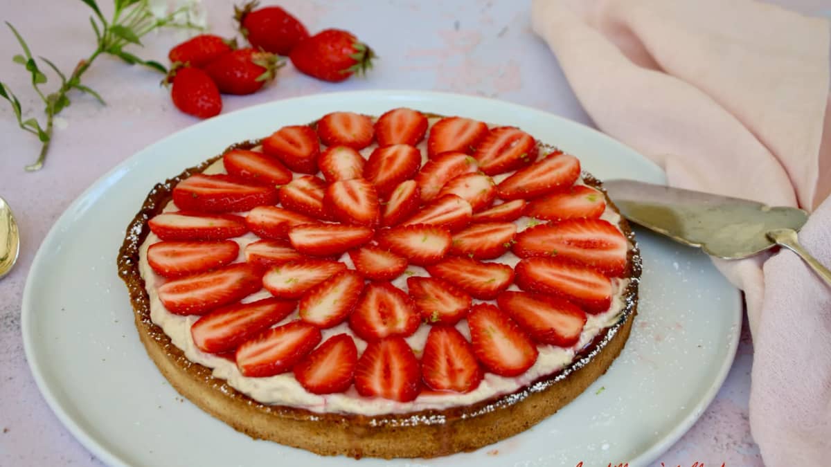 Tarte aux fraises de Christophe Adam