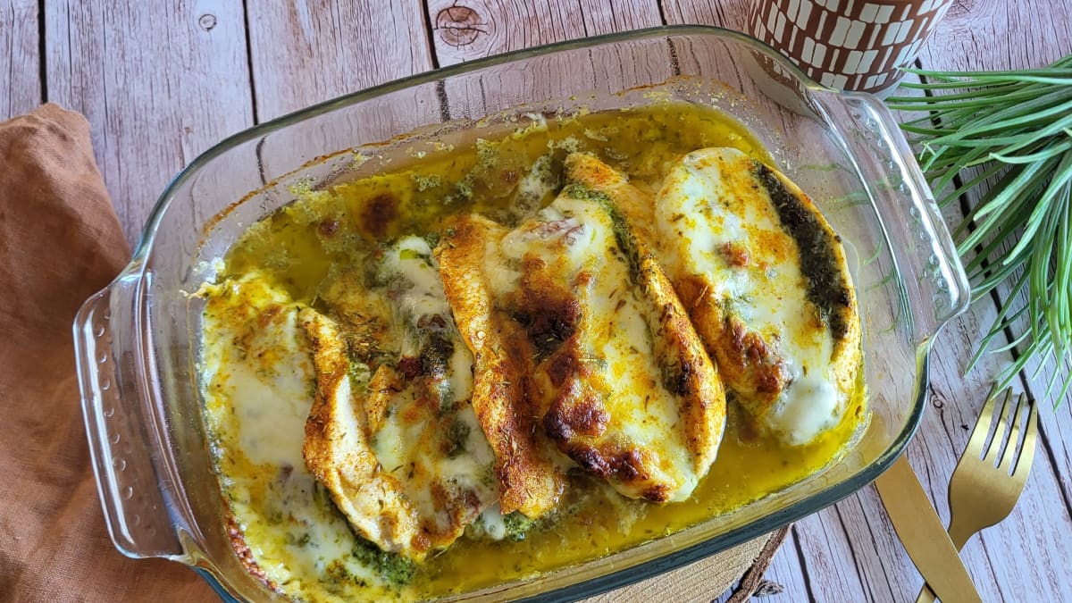 Blancs de poulet farcis à l’italienne