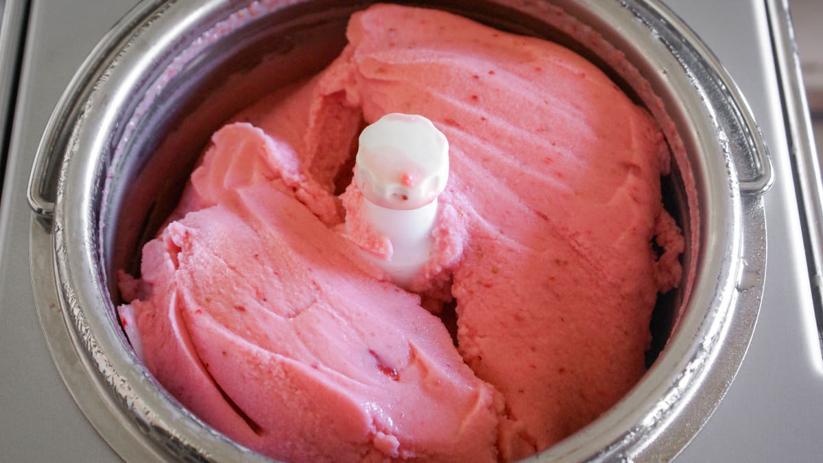 Glace en sorbetière