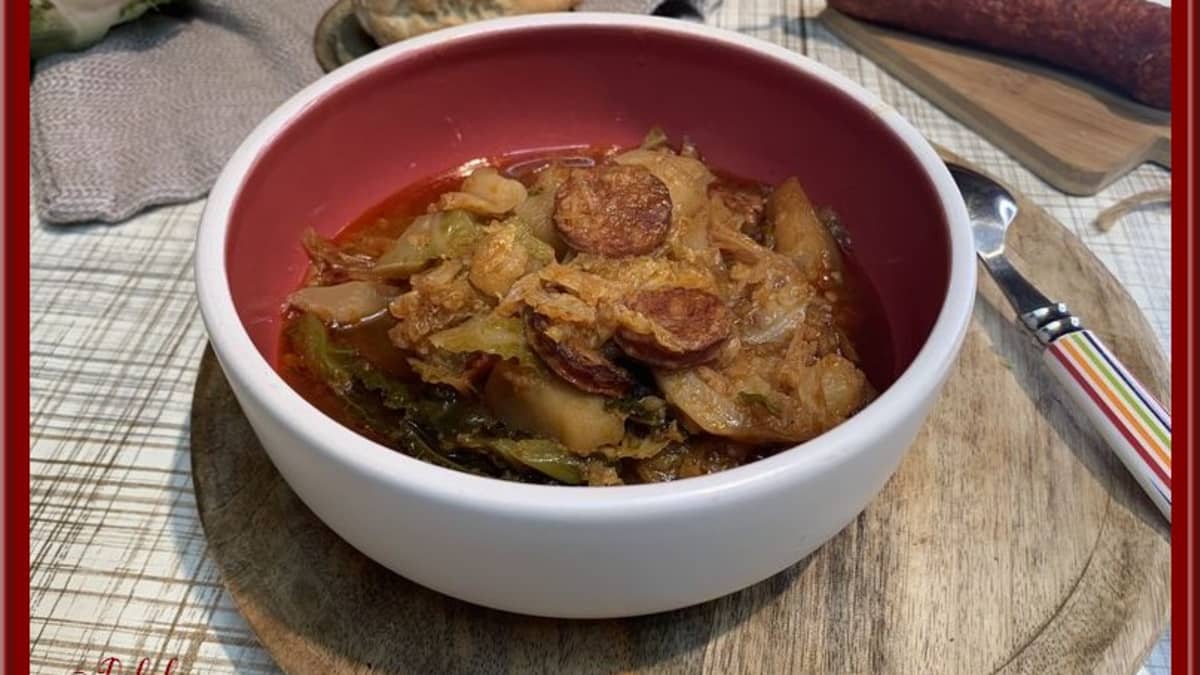 Soupe au chorizo et chou frisé - Recette par Oh la gourmande