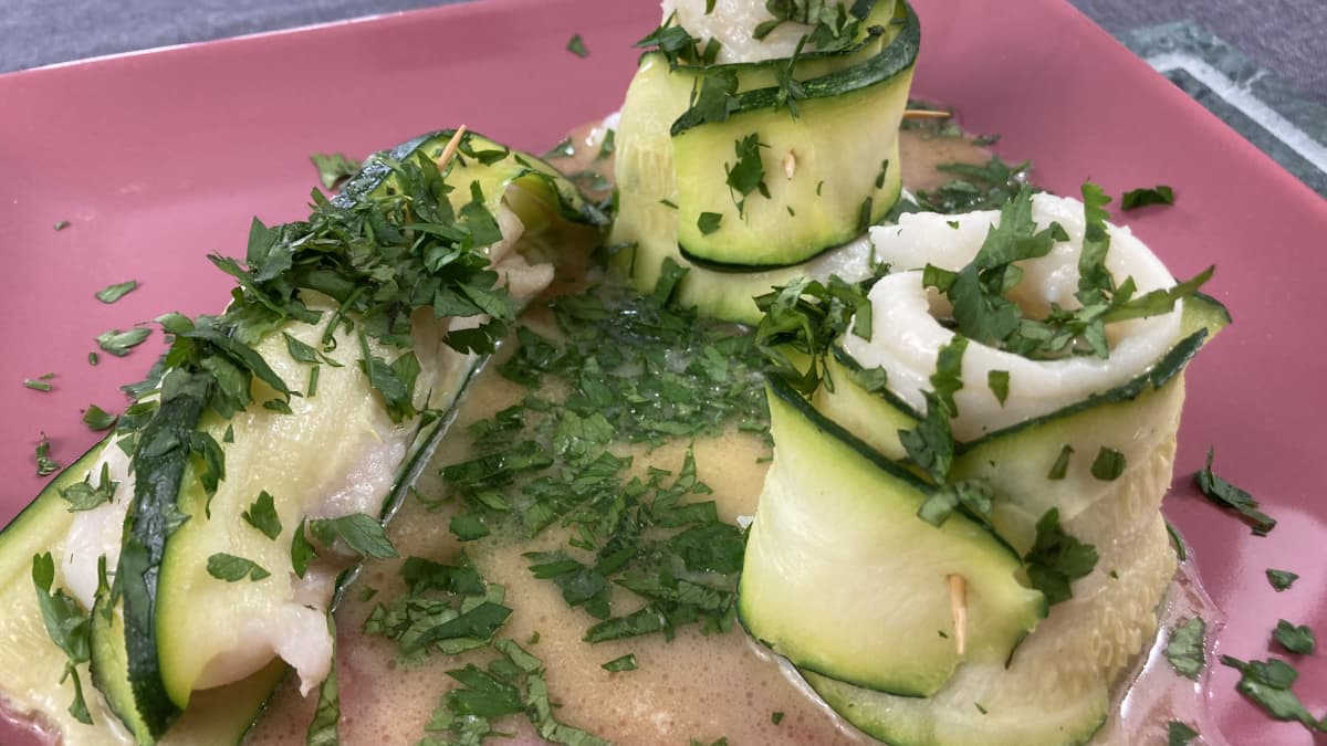 Filets de sabre roul aux courgettes