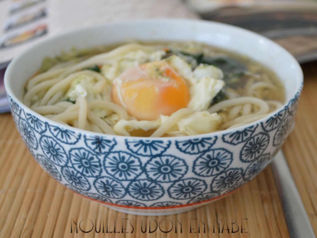 Nouilles udon en nabe - Recette par Plaisir et Equilibre