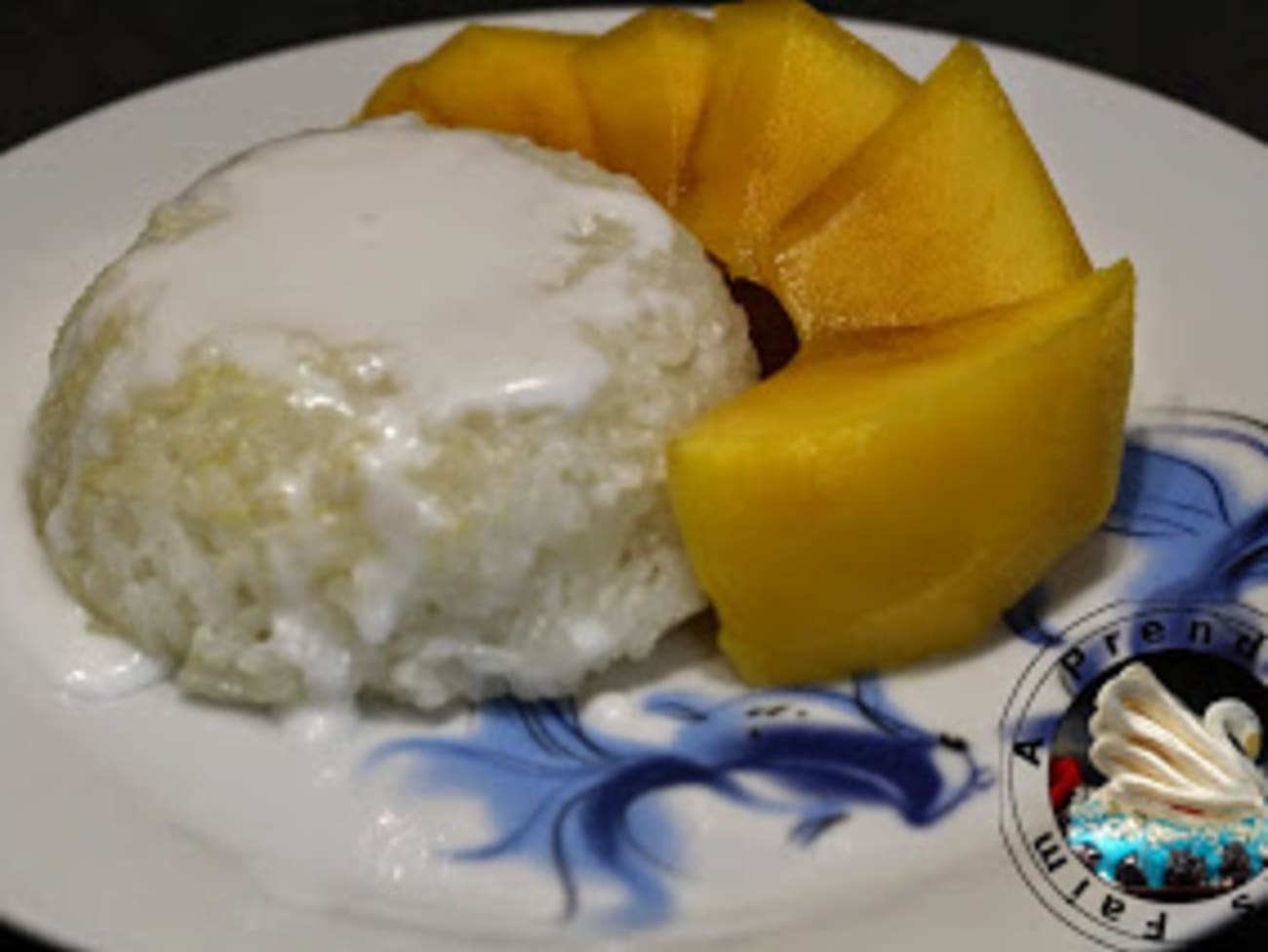 Mango sticky rice, riz gluant à la mangue