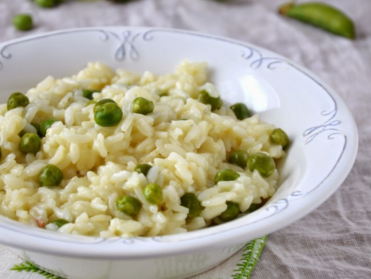 Risi e Bisi un risotto aux petits pois Recette par Petite Cuillère