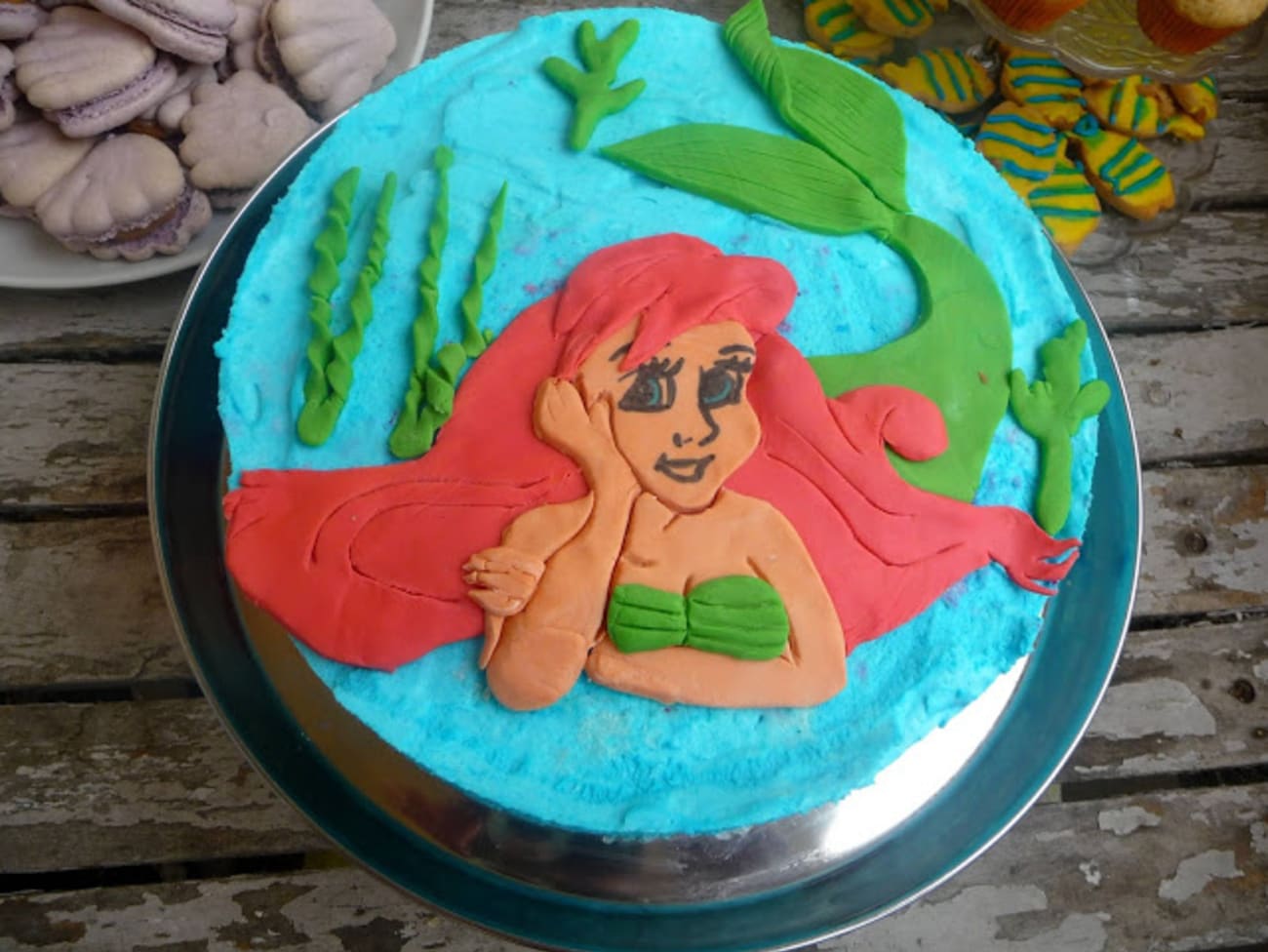 Gâteau Ariel la petite sirène