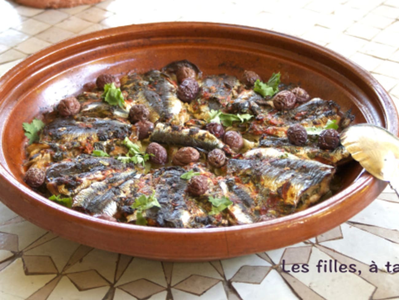 Tajine de sardines Recette par Les filles, à table