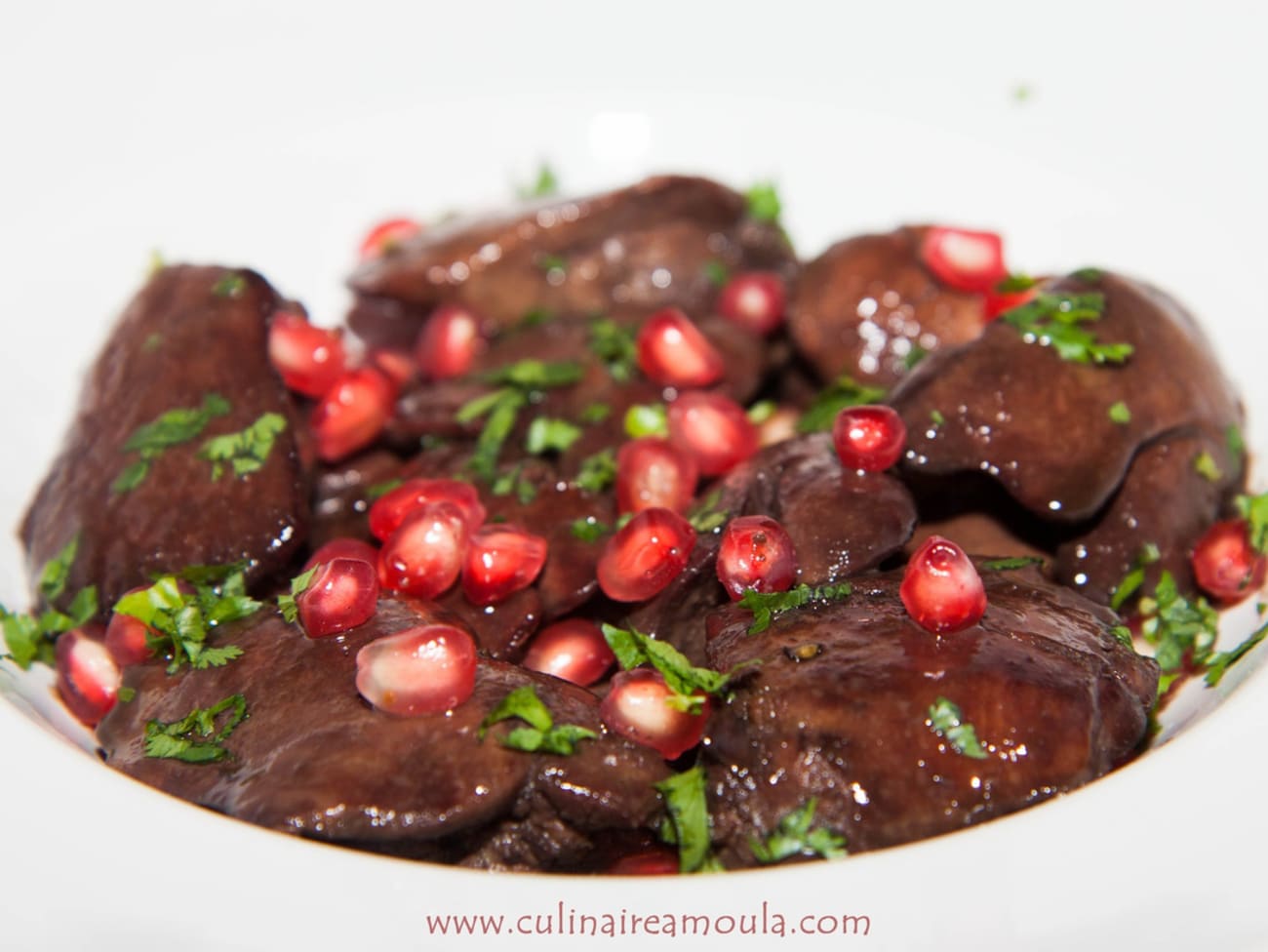 Foie de poulet à la mélasse de grenade - Recette par CulinaireAmoula
