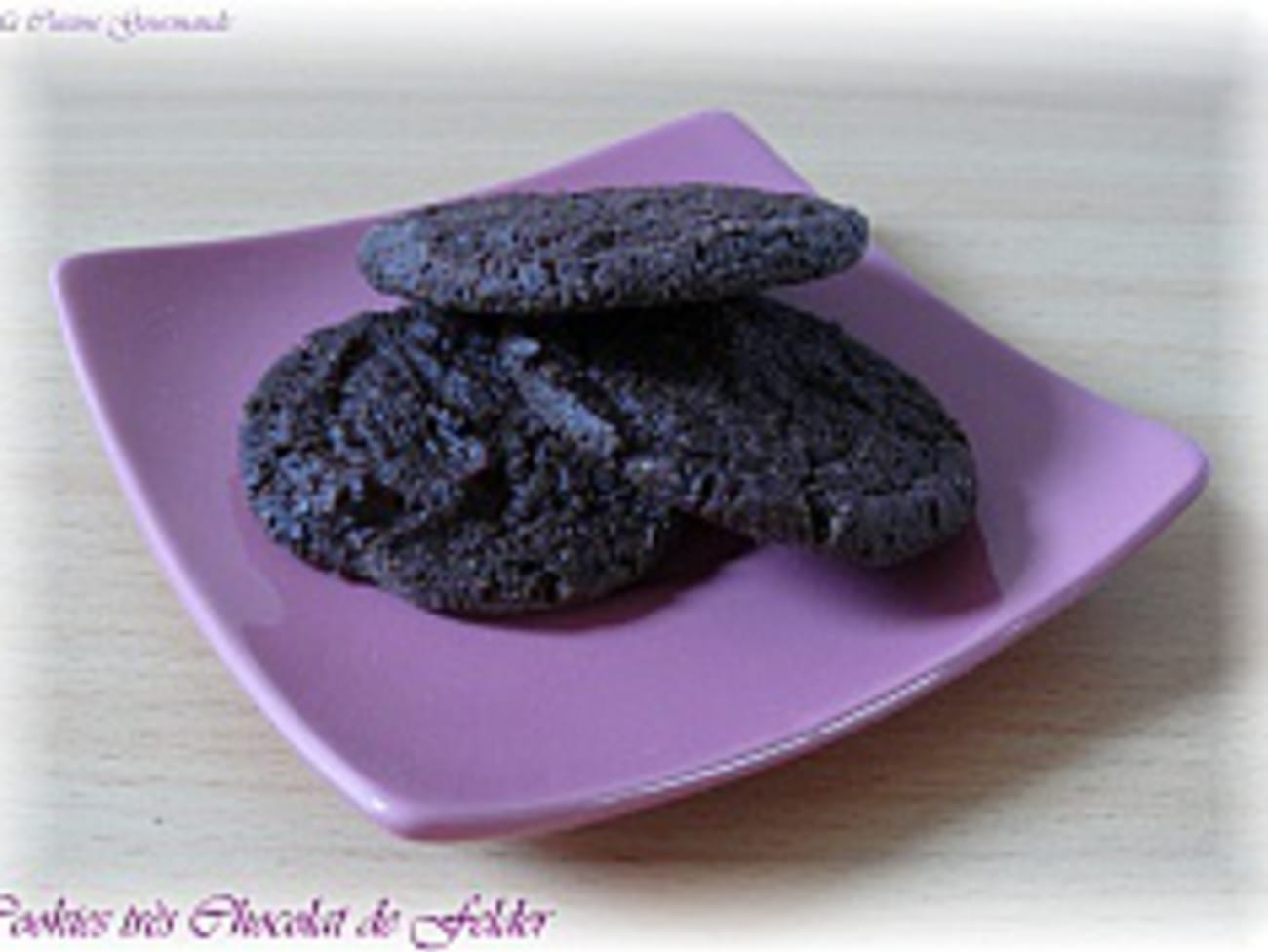 Cookies Très Chocolat à la Fleur de Sel Recette par delf745