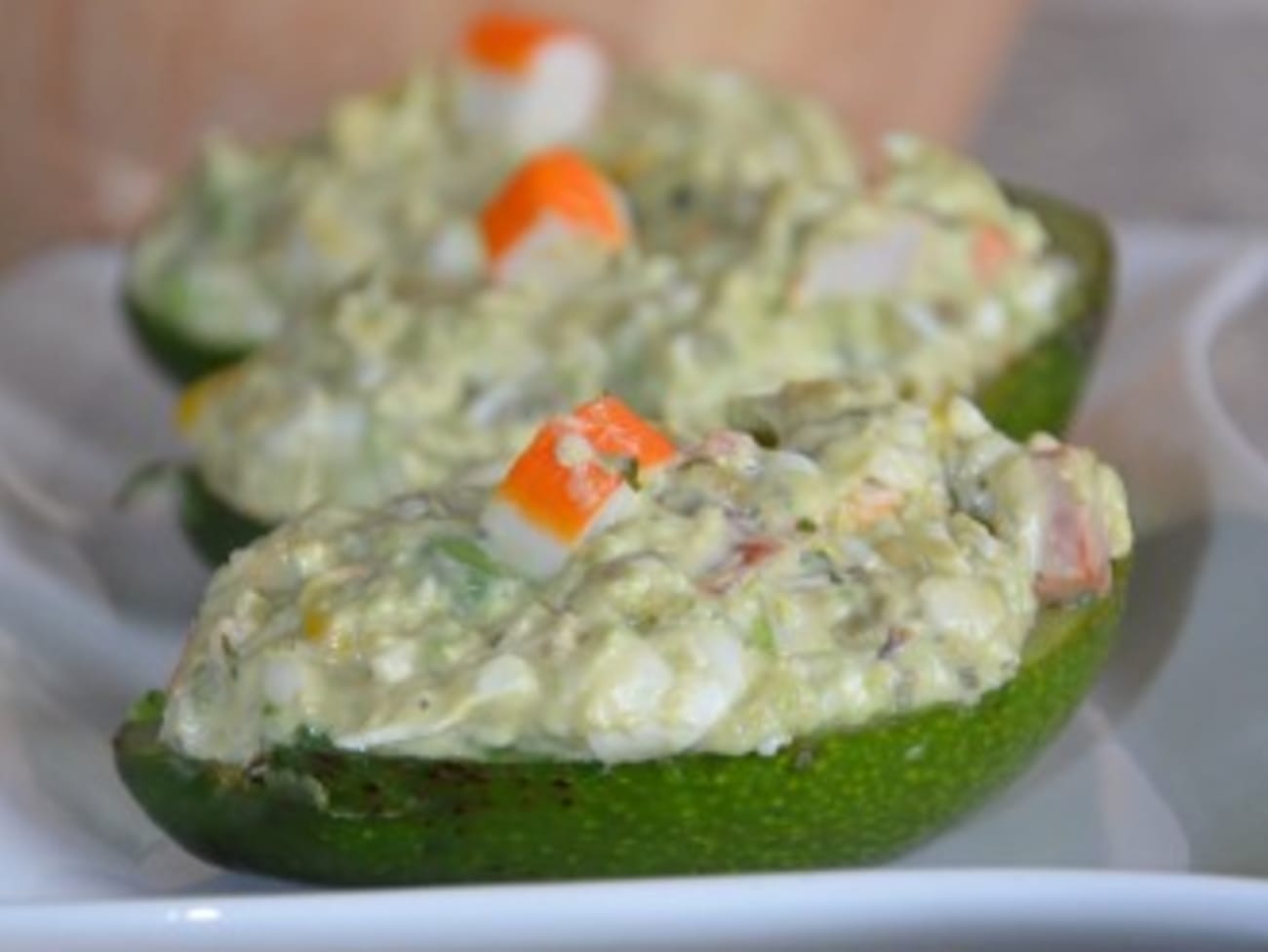 Recette Avocats au rapé de surimi