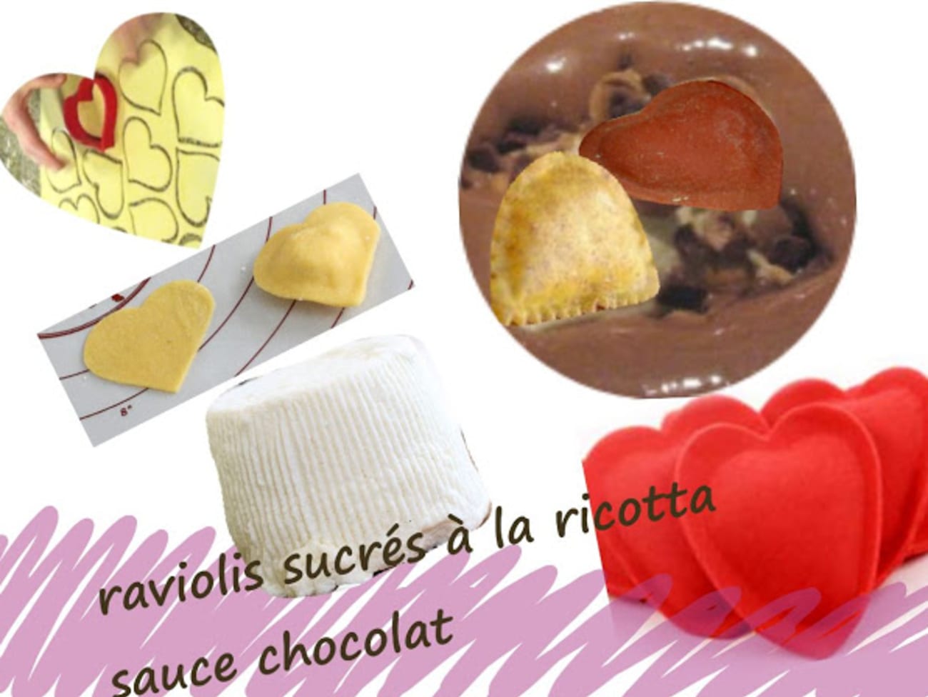 Recette Raviole de crêpe, coeur de poire