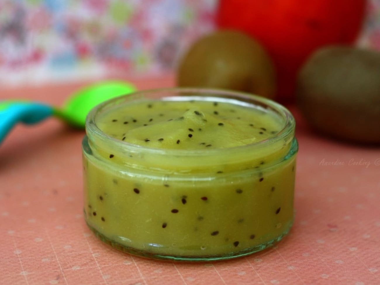 Compote pomme kiwi Recette par Amandine Cooking