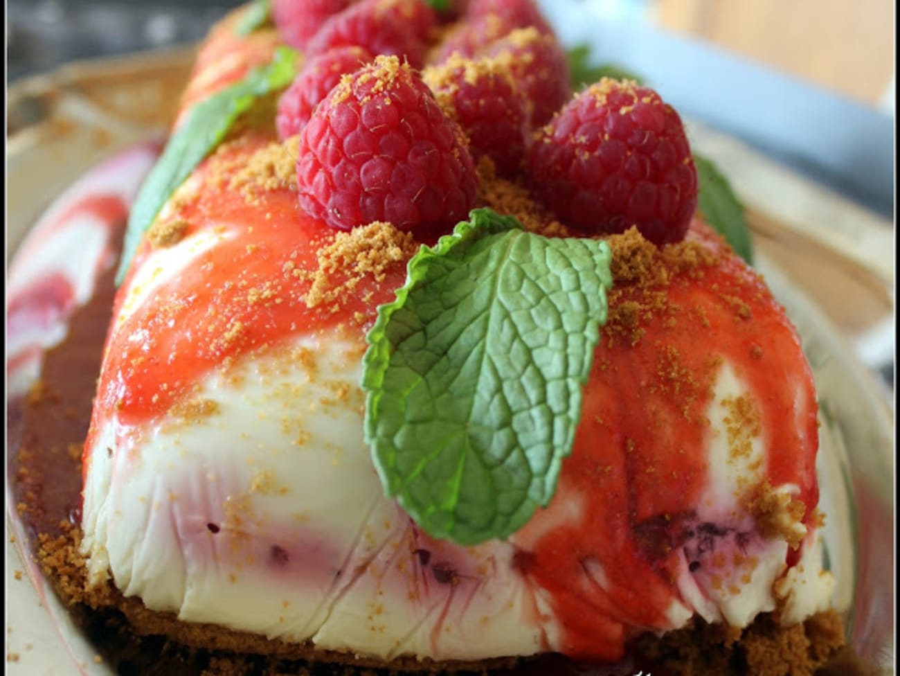 Terrine de framboises au chocolat blanc Recette par Keskonmangemaman?