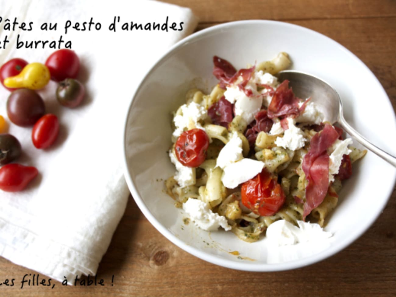 Pâtes pesto burrata - Envie de bien manger