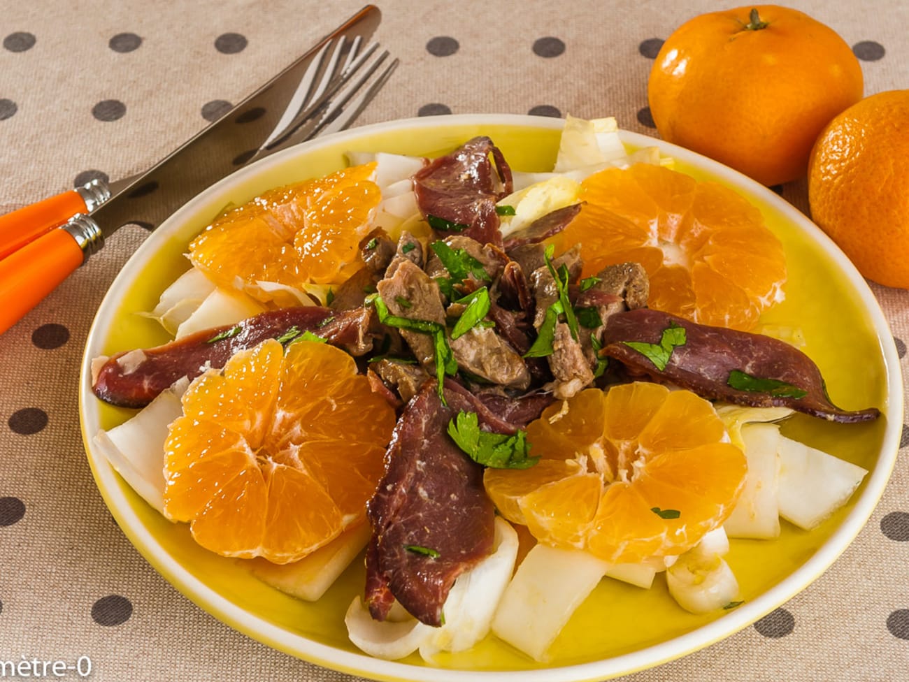 Recette de salade de clémentines à la feta