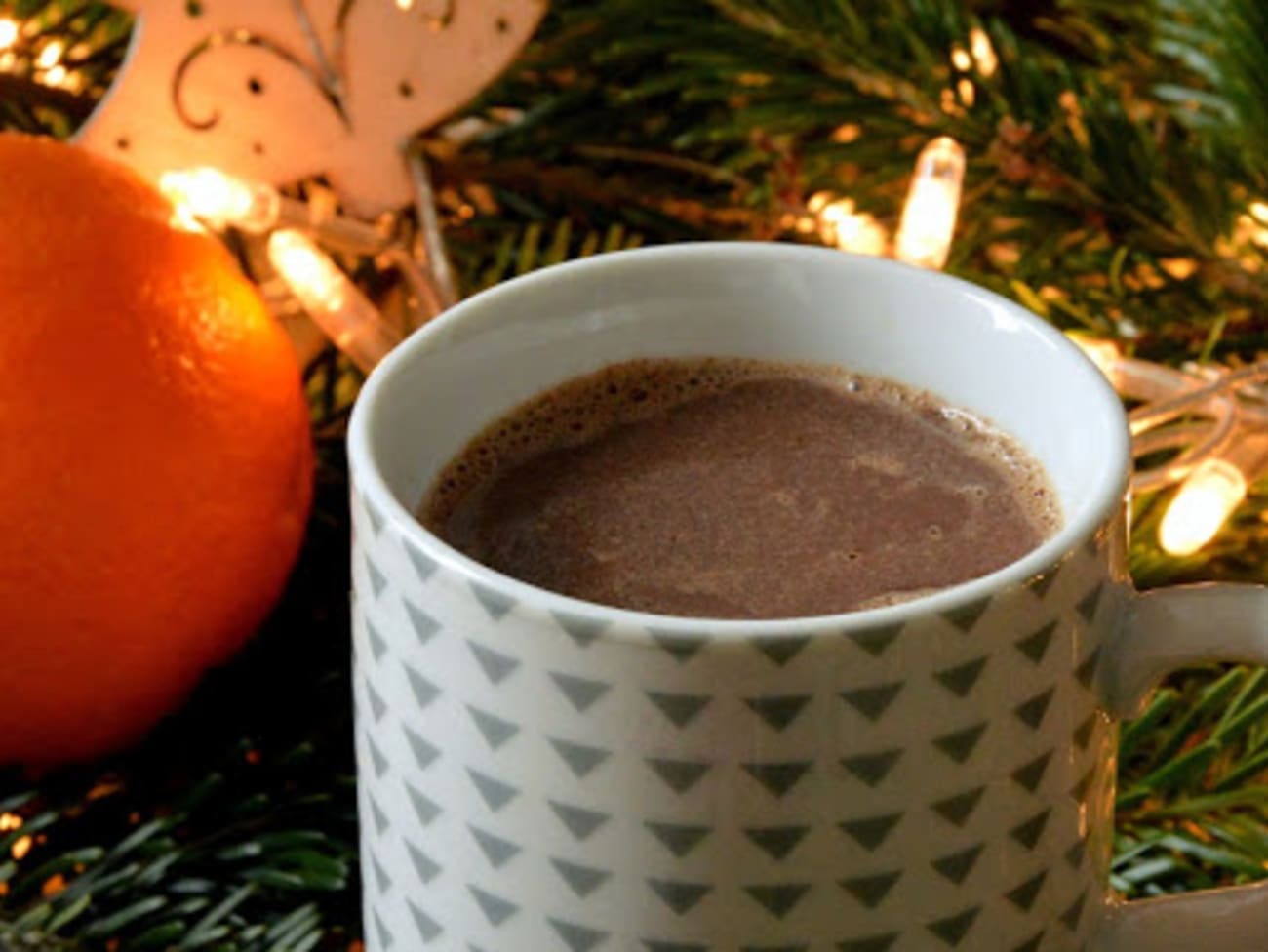 Cuillère chocolat chaud - Boisson de Noël