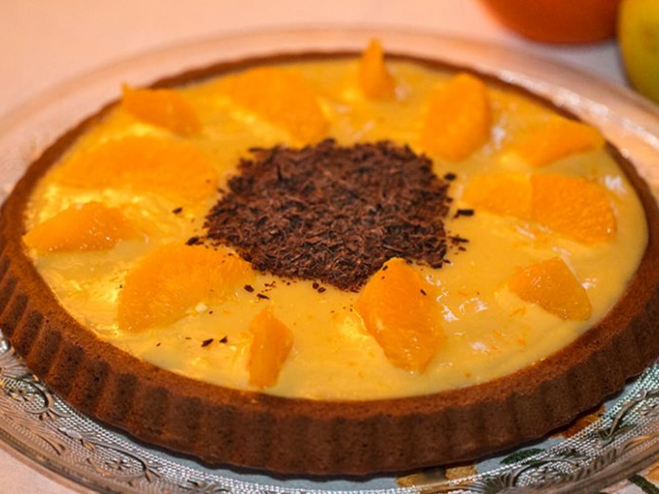 The tarte orange chocolat : Recette de The tarte orange chocolat