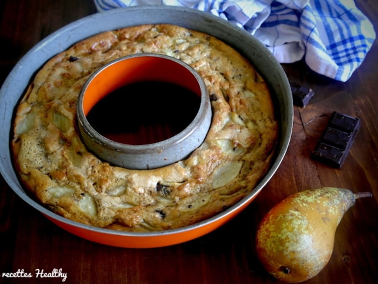 Gâteau moelleux poire chocolat - Fourchette & Nutrition