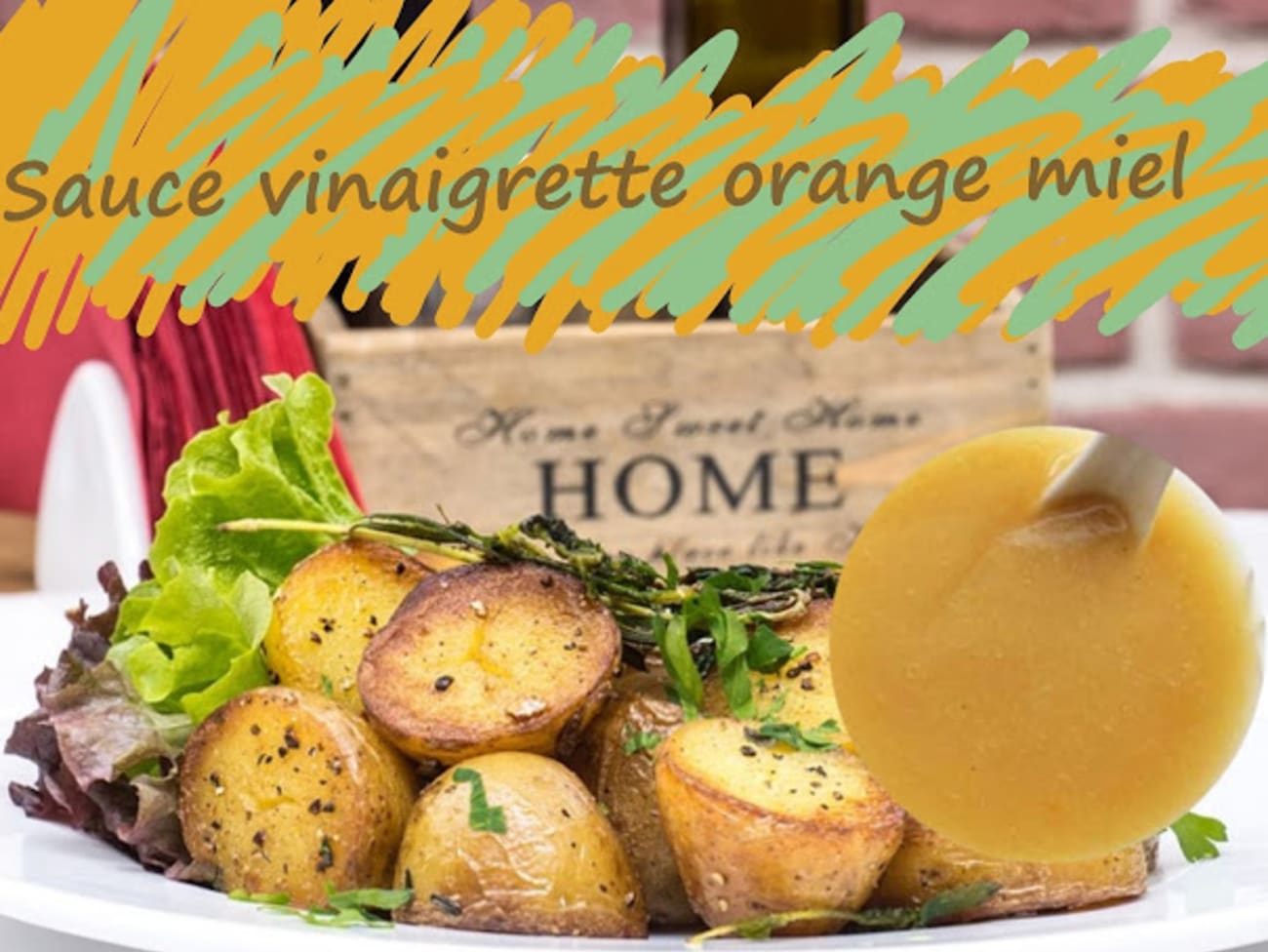 Sauce salade balsamique, miel et moutarde : Recette de Sauce