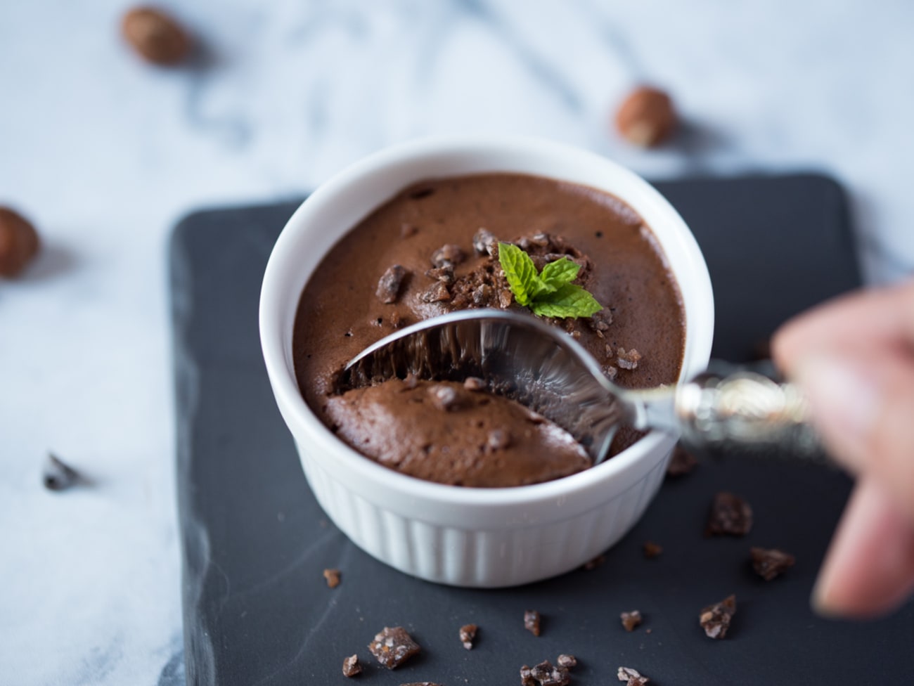 Mousse au chocolat - Recette adaptée Primevere