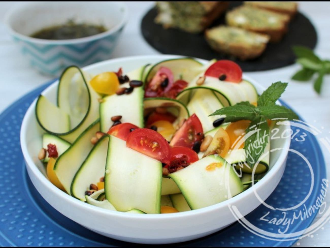 Salade de courgettes crues - Recette par Happy papilles