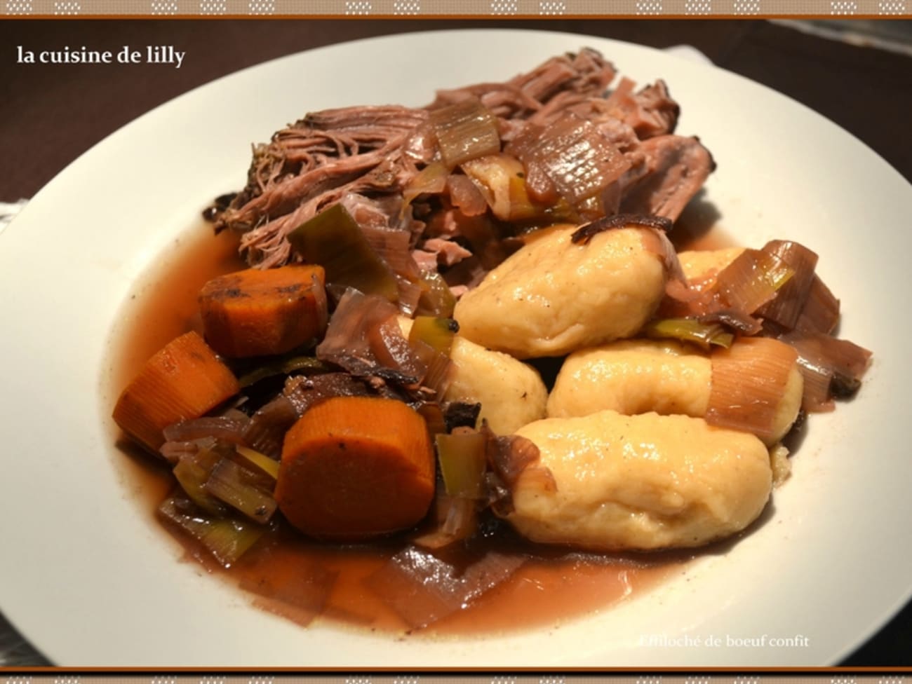 Boeuf Bourguignon, viande confite, la meilleure recette