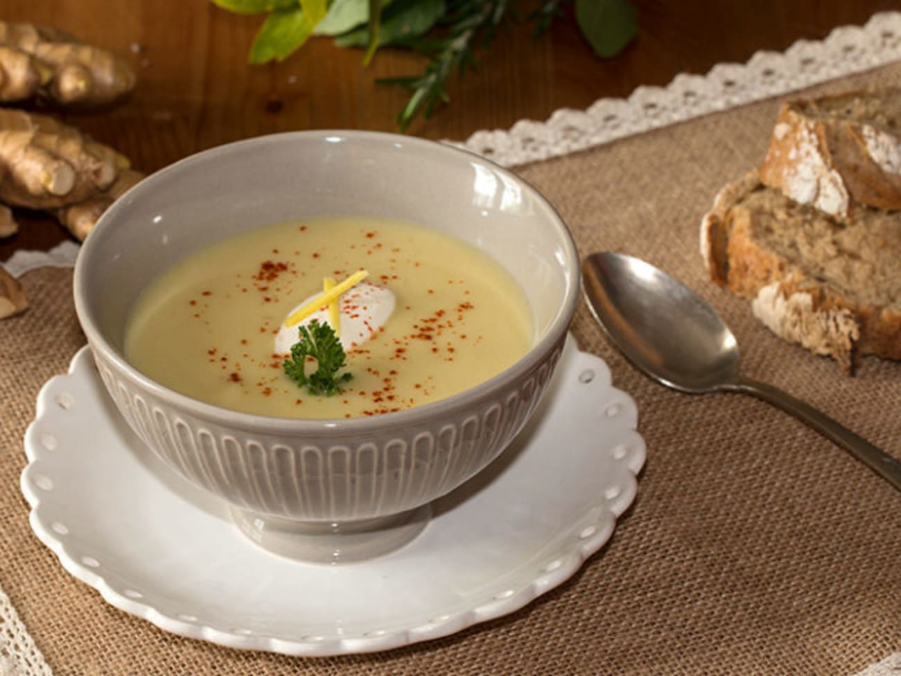 Consommé de choucroute au gingembre Recette par Jackie