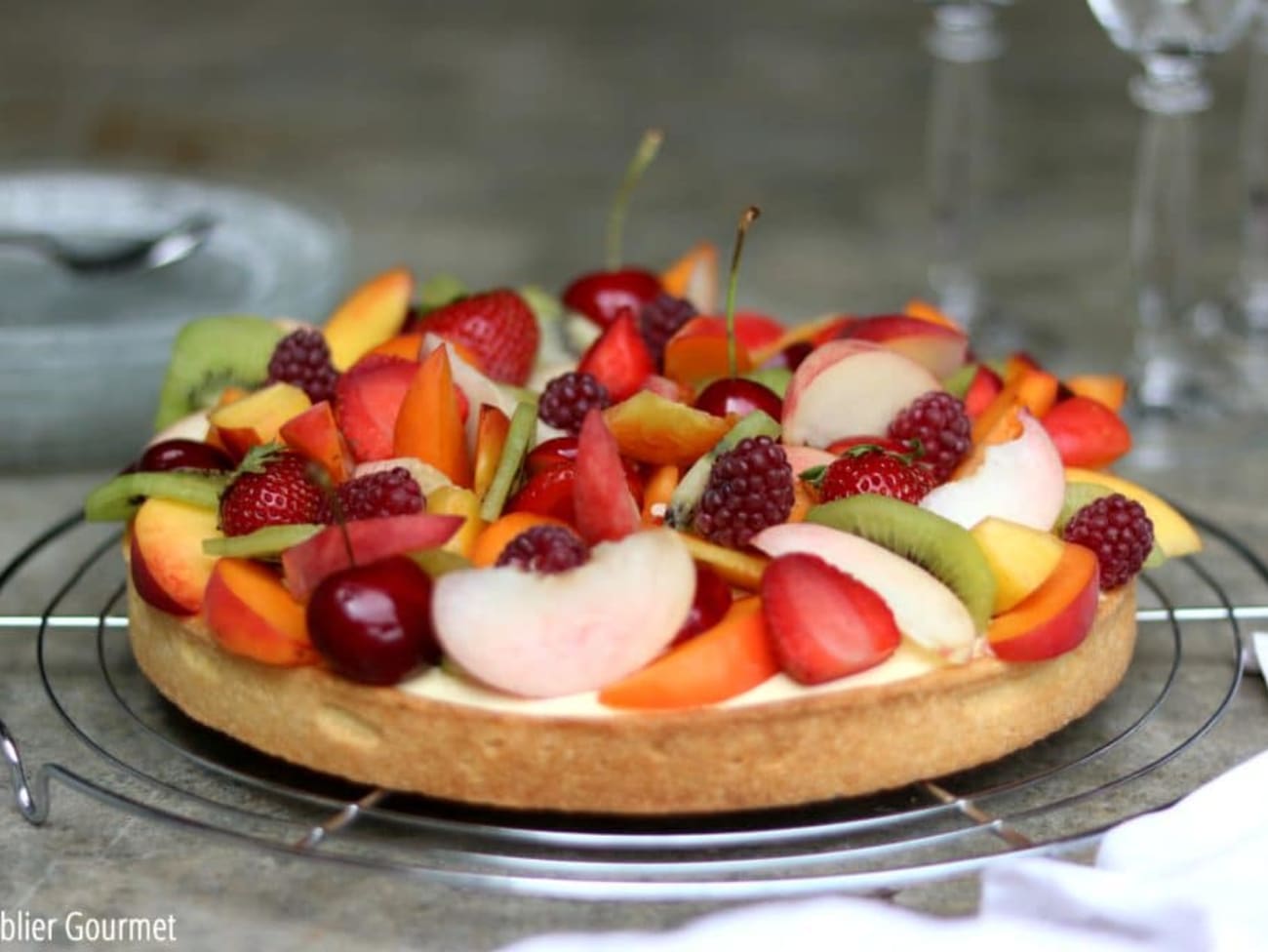 Tarte aux fruits frais - Recette sans gluten