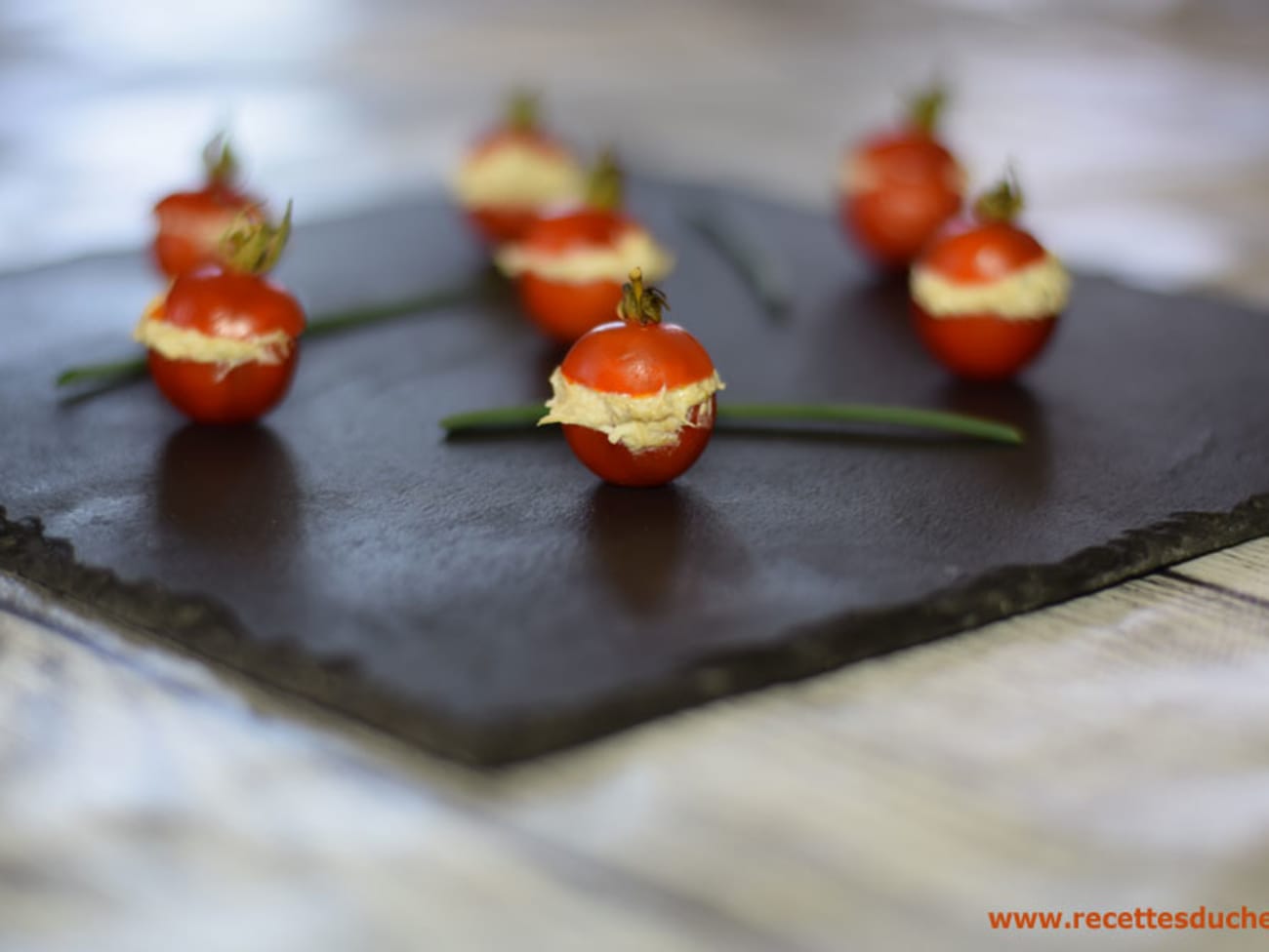 Recette Tomates cerises farcies pour l'apéritif 