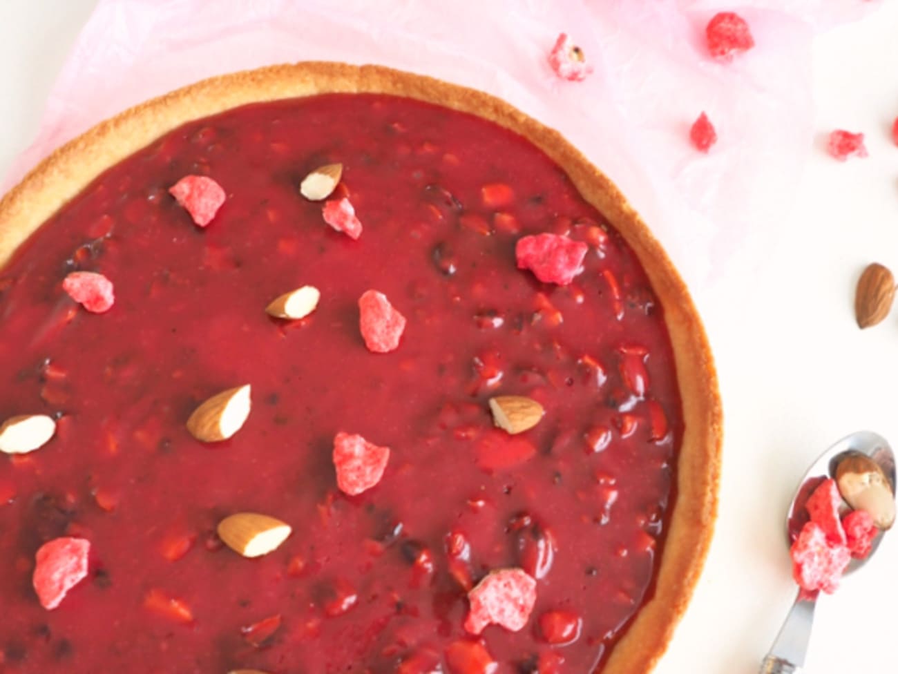 Tarte aux pralines roses facile : découvrez les recettes de Cuisine Actuelle