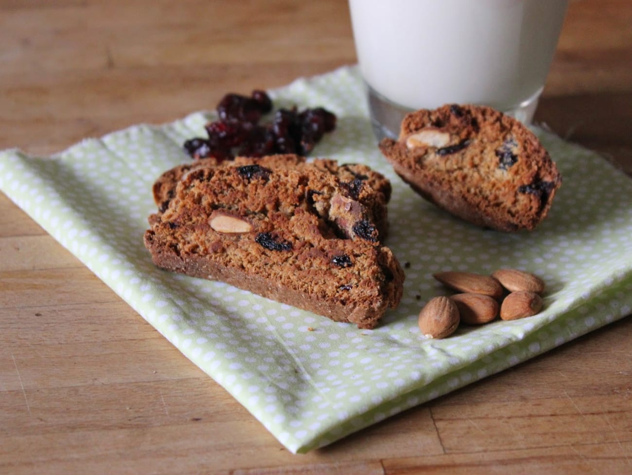 Biscotti amandes canneberges Recette par