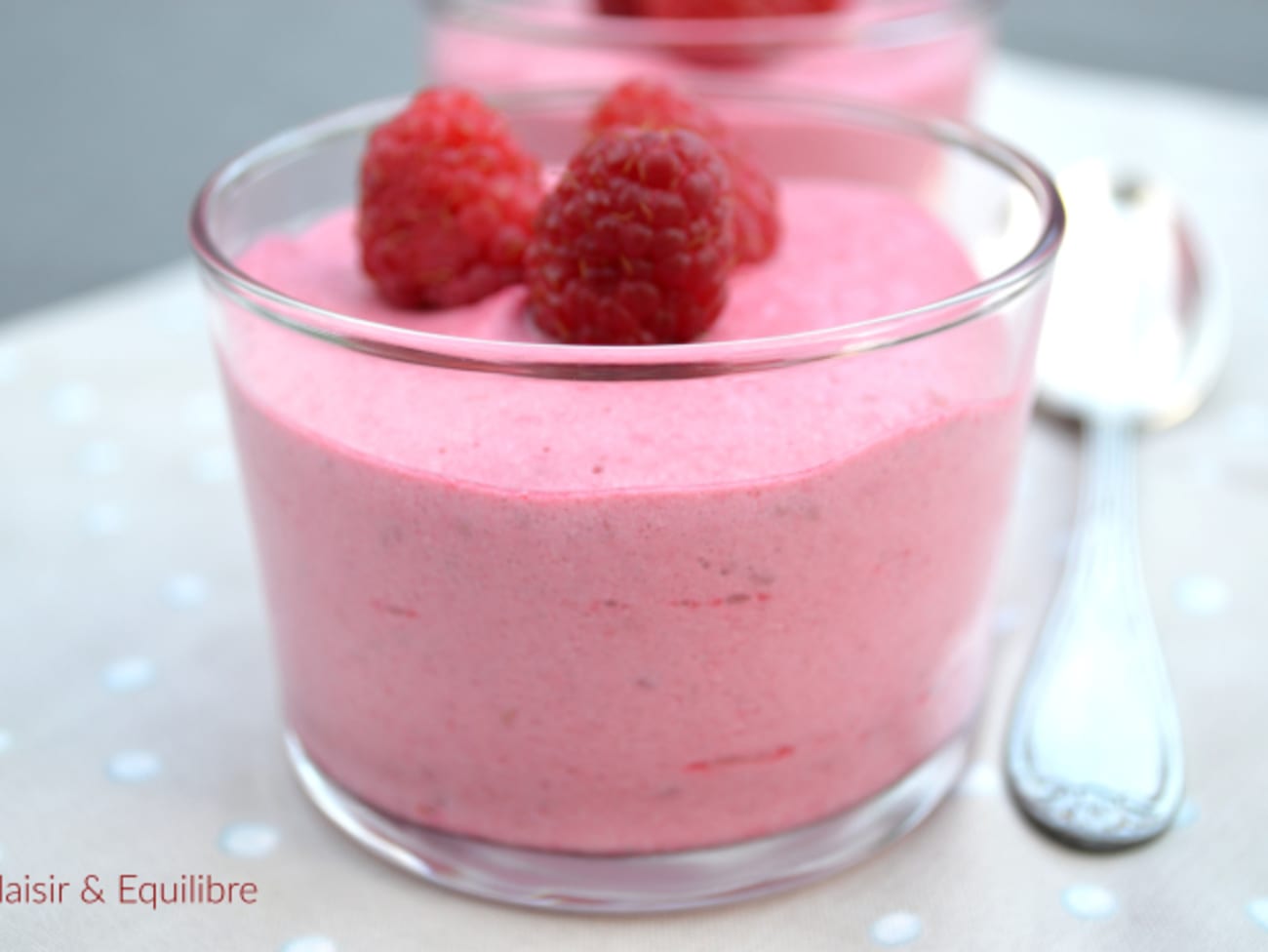 Mousse aux framboises