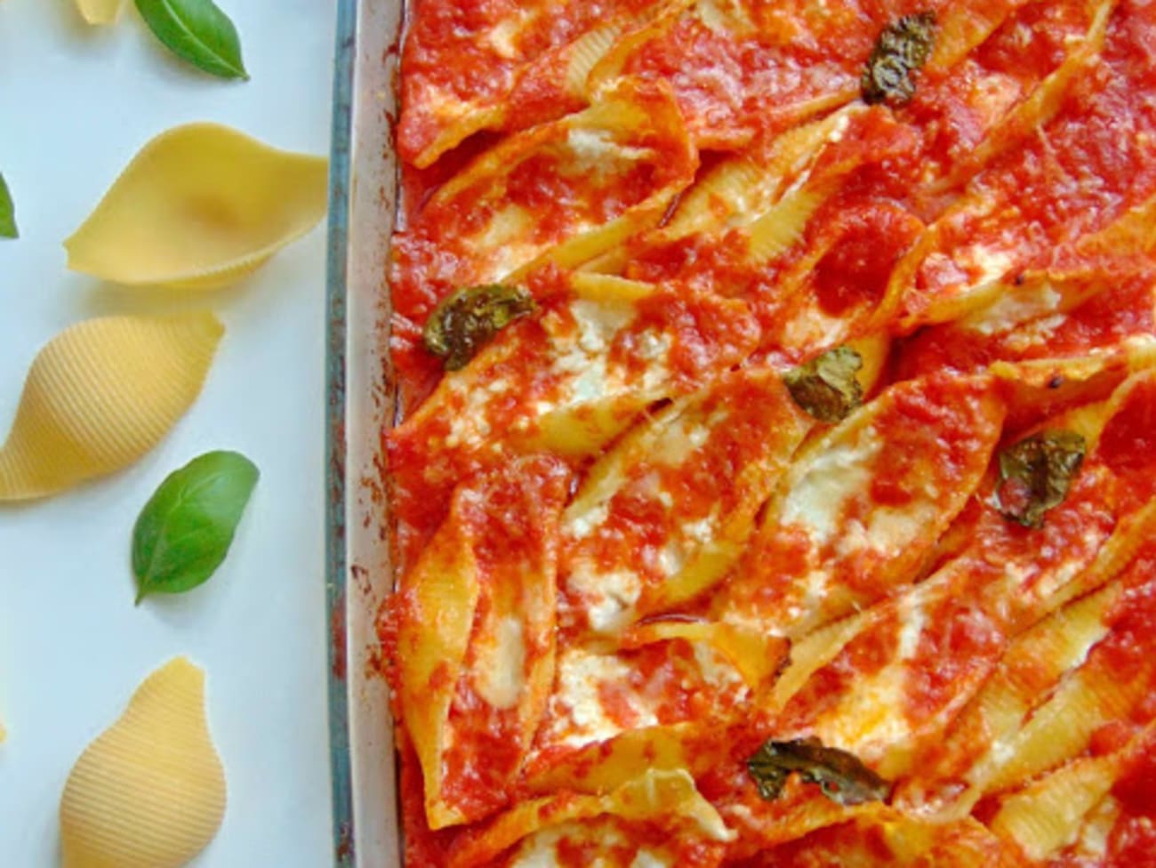 Conchiglioni aux trois fromages - Recette par L'Italie dans ma cuisine