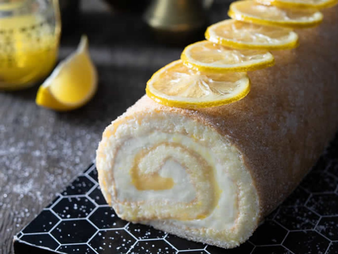 Bûche de Noël façon tarte au citron meringuée - Del's cooking twist