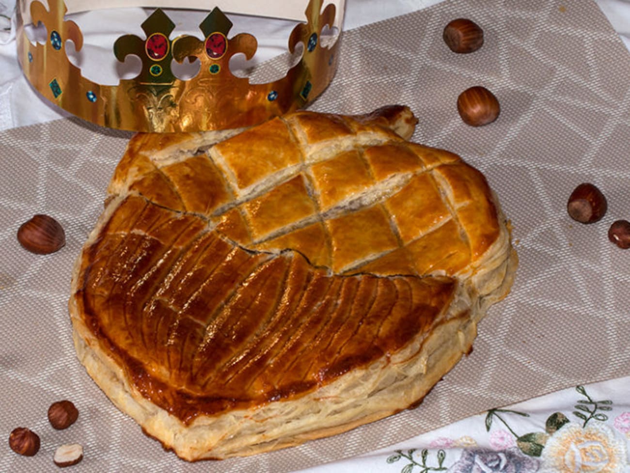 Galette des rois noisette de Yann Couvreur - Recette par Jackie