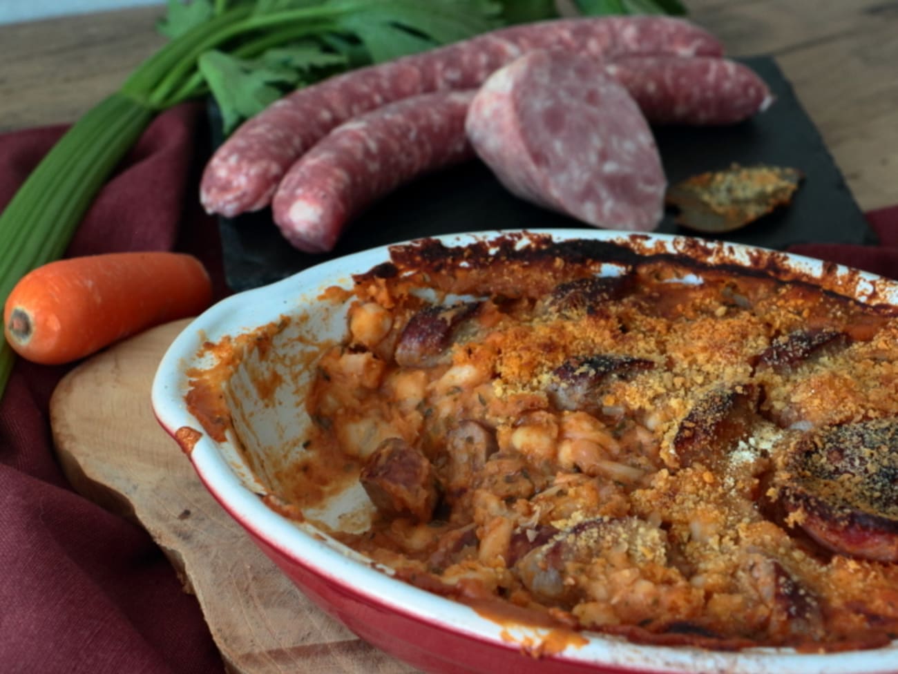 Saucisse et haricots blancs à la tomate, Nos recettes