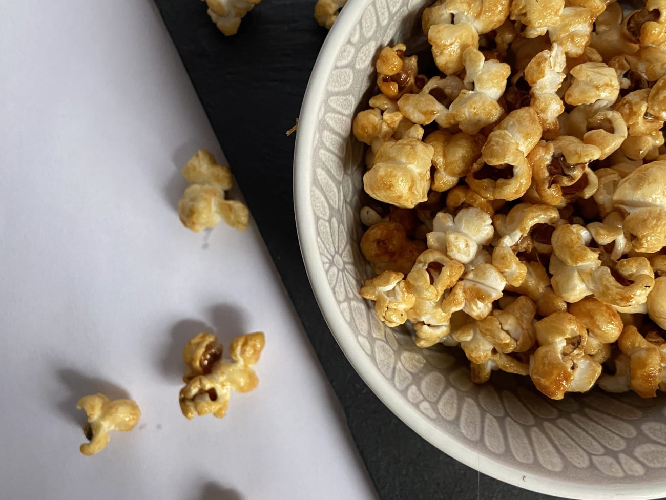 Recette de popcorn au caramel