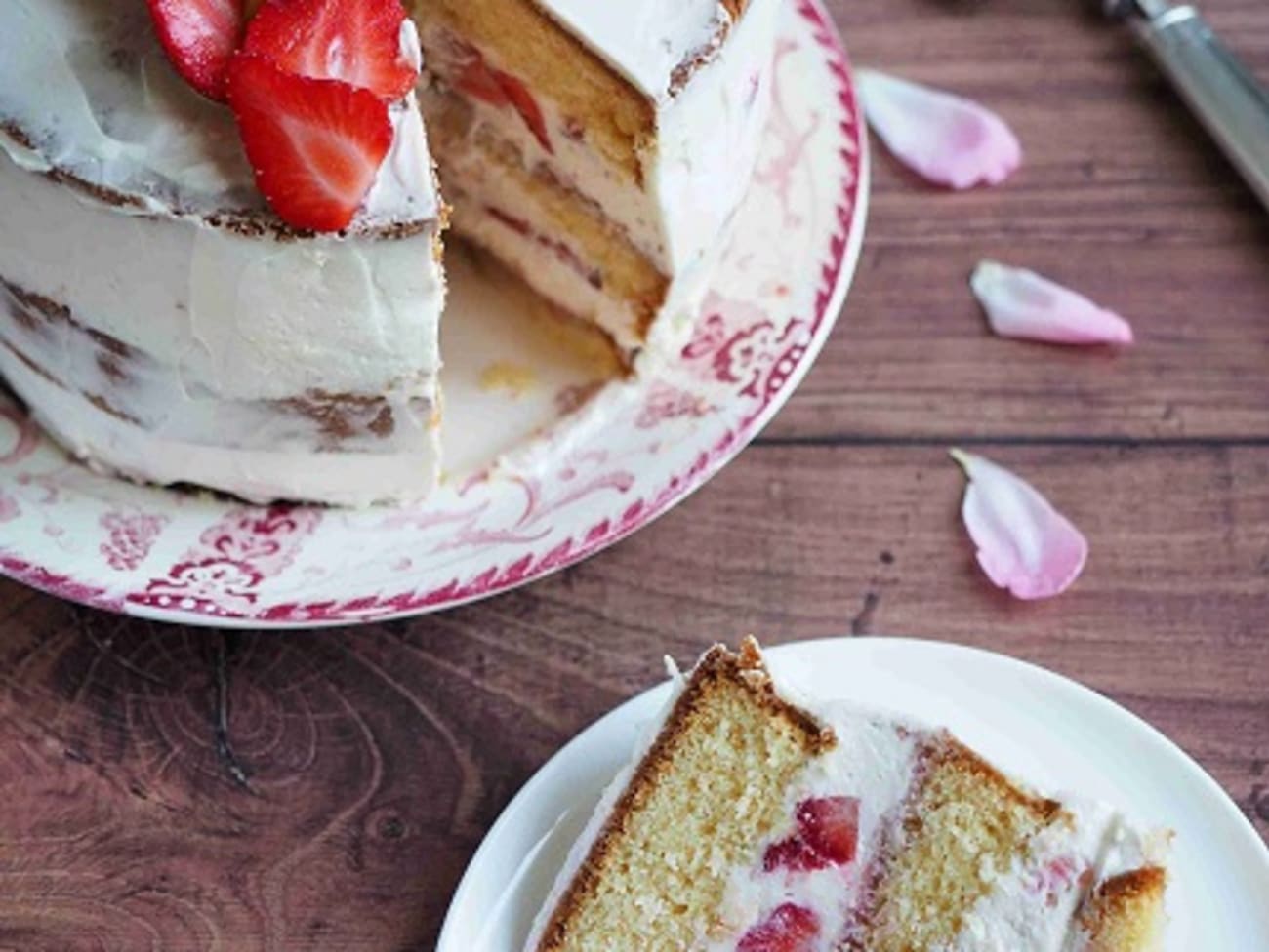 Naked Cake Fraise Recette Par Delf