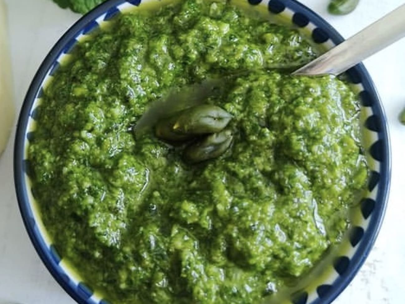 Pesto de pistaches - Del's cooking twist