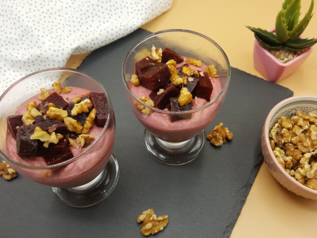 Verrines betterave et fromage frais Recette par